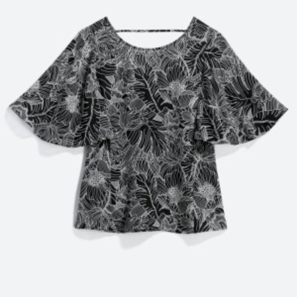 Bar Back Detail Blouse